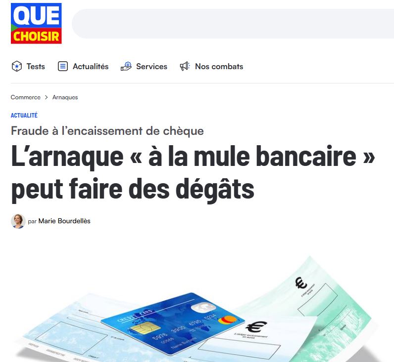 QCE - UFC - Arnaque à la "mule bancaire"